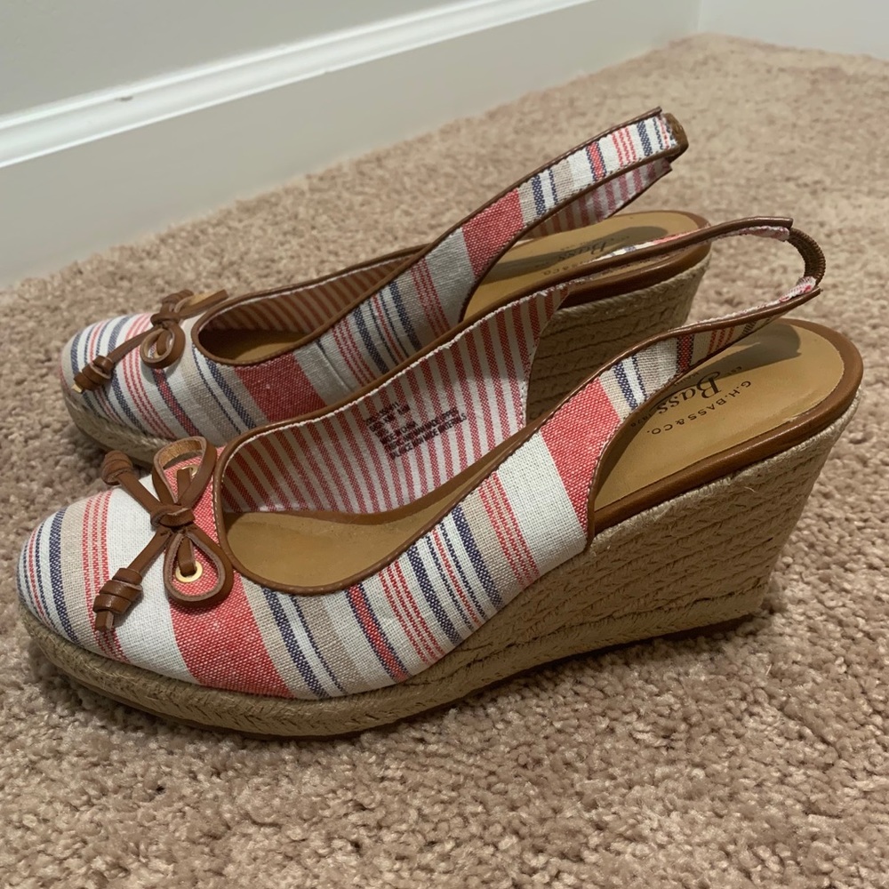 GH Bass and CO Sling Back Wedge
